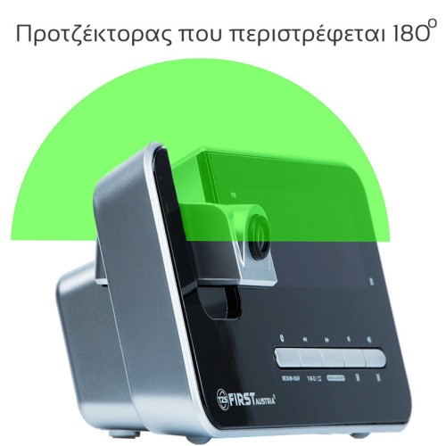  First Austria FA-2421-7 Ψηφιακό ξυπνητήρι με προτζέκτορα, ραδιόφωνο και διπλή αφύπνιση με επιλογή ημερών - 19983-0045