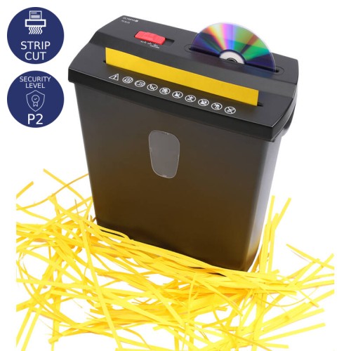  Olympia PS 38 CD Καταστροφέας εγγράφων και CD / DVD / πιστωτικών καρτών Strip Cut P2 - 8 x A4 - 9L - 110649-0031