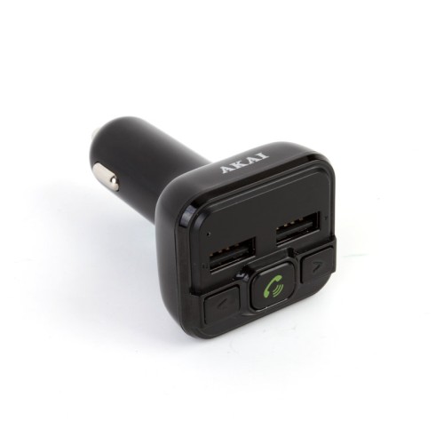  Akai FMT-20BT FM Transmitter Hands Free και φορτιστής αυτοκινήτου με Bluetooth, micro SD και 2 USB - 110585-0007