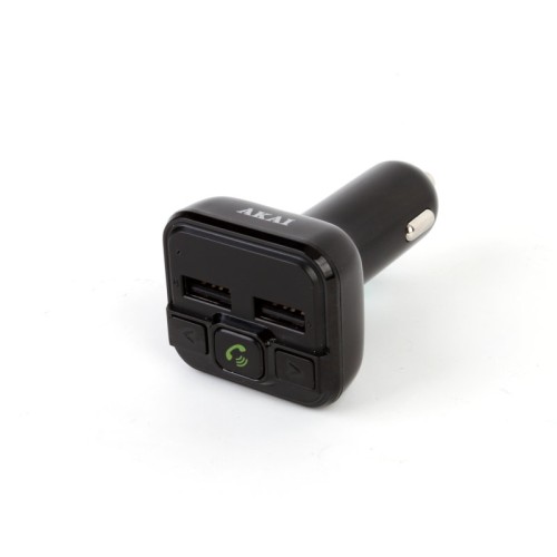 Akai FMT-20BT FM Transmitter Hands Free και φορτιστής αυτοκινήτου με Bluetooth, micro SD και 2 USB - 110585-0007