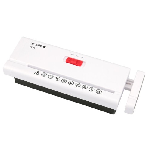  Olympia PS 16 Καταστροφέας εγγράφων Strip Cut χωρίς κάδο Λευκός Strip Cut P2 - 6 x A4 - 110649-0028