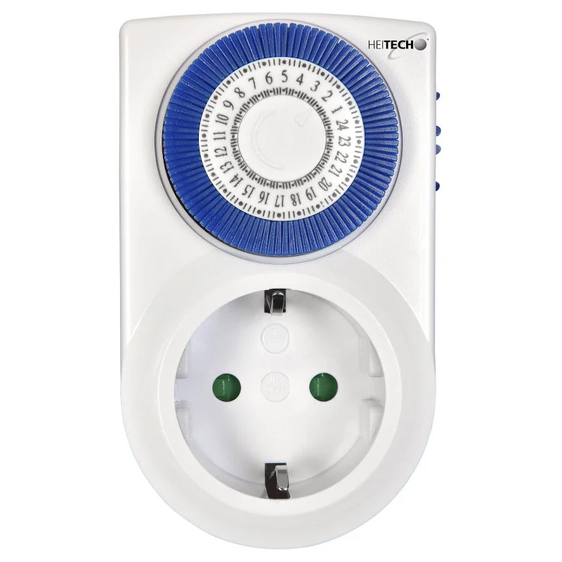 Heitech Heitech 04003635 Ημερήσιος Χρονοδιακόπτης Πρίζας Mini 24h (48 ρυθμίσεις) 3500W