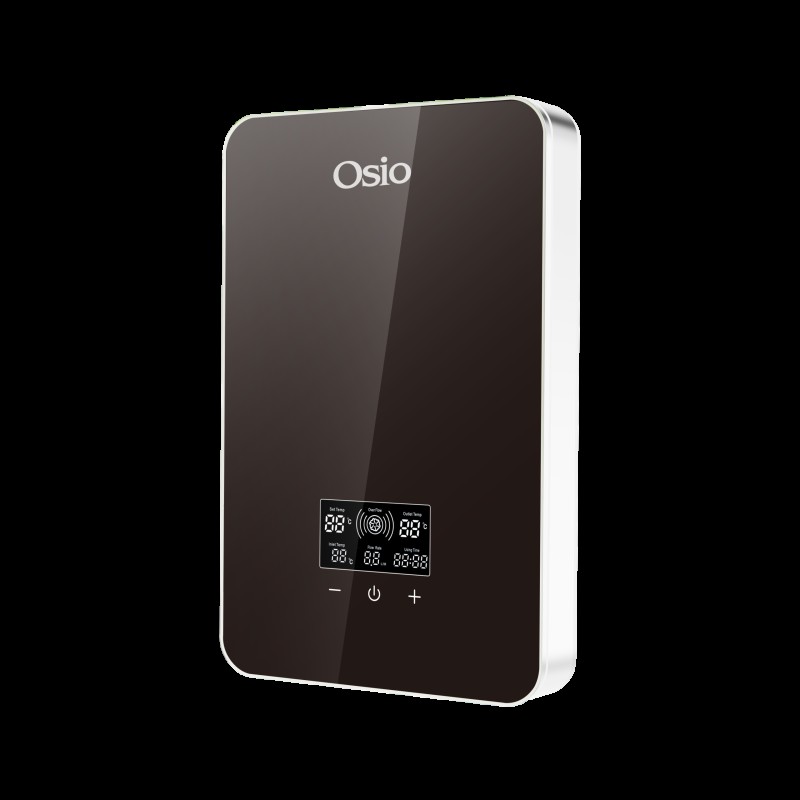 Osio Ηλεκτρικός Ταχυθερμαντήρας Τοίχου  OHF-2890B Για Μπάνιο  8,5 kW με Ψηφιακή Οθόνη Μαύρος