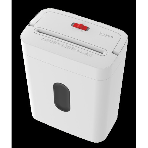 Olympia Olympia PS 53 CC Pro (2724) Καταστροφέας Εγγράφων Cross Cut P-4 6 Φύλλα, Κάδος 15L Λευκός
