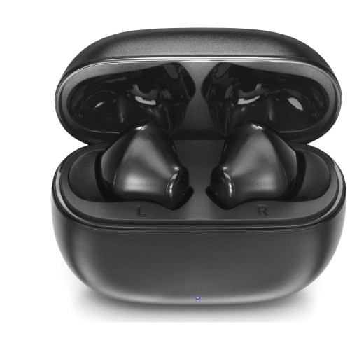 Motorola Motorola Moto Buds 125 Black Ασύρματα Ακουστικά Ψείρες (TWS) με Θήκη, Bluetooth 5.2, IPX5, έως 21h
