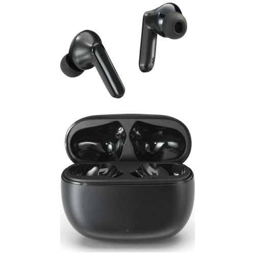 Motorola Motorola Moto Buds 125 Black Ασύρματα Ακουστικά Ψείρες (TWS) με Θήκη, Bluetooth 5.2, IPX5, έως 21h
