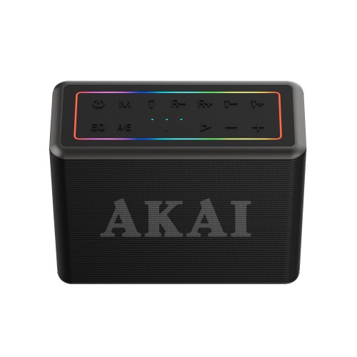 Akai AKAI ABTSW-120 Αδιάβροχο Φορητό Ηχείο Bluetooth με 2 Ασύρματα Μικρόφωνα, TWS, 80W