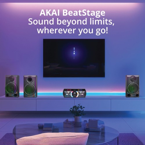 Akai AKAI Trinitone Sound Fusion System 3.1 Ηχοσύστημα Home Entertainment με Bluetooth 5.0, 180W RMS