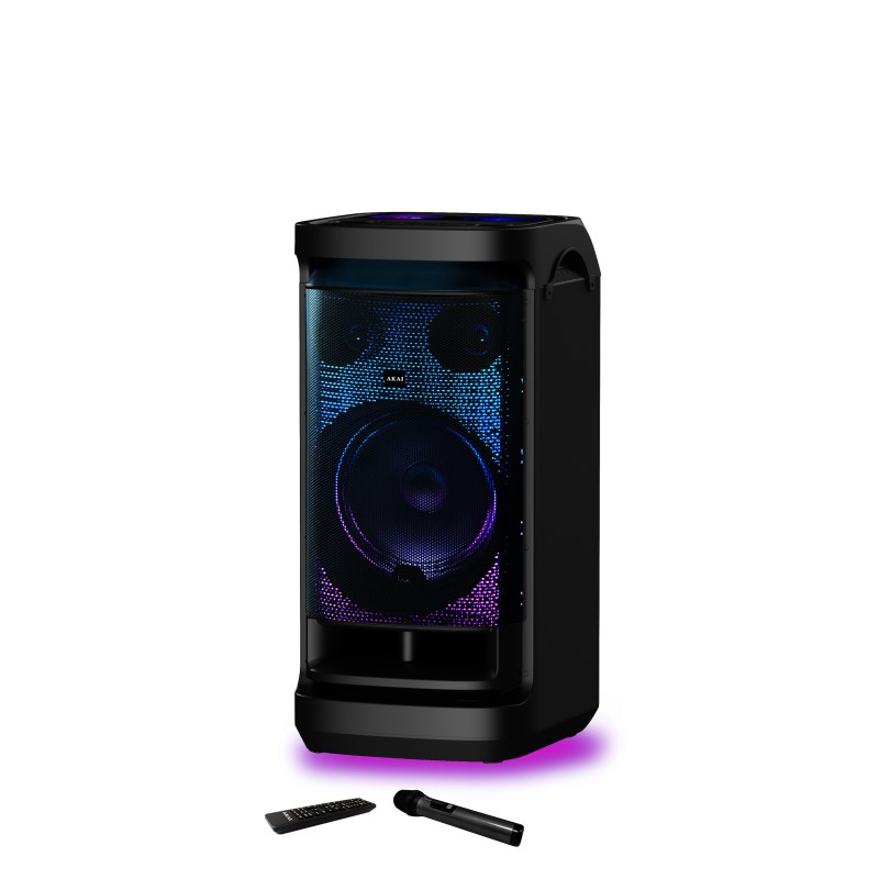 Akai AKAI DJ-BY6L Φορητό Party Speaker με Μπαταρία & DiscoBall Lights, Bluetooth 5.0, 12″ Woofer, 150W RMS