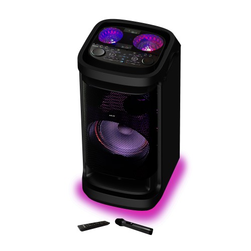 Akai AKAI DJ-BY6L Φορητό Party Speaker με Μπαταρία & DiscoBall Lights, Bluetooth 5.0, 12″ Woofer, 150W RMS