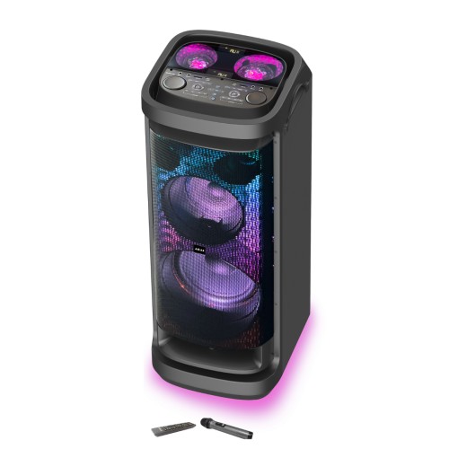 Akai AKAI DJ-Y9L Φορητό Party Speaker με Bluetooth & DiscoBall Lights, 600W RMS, 12″ Subwoofer