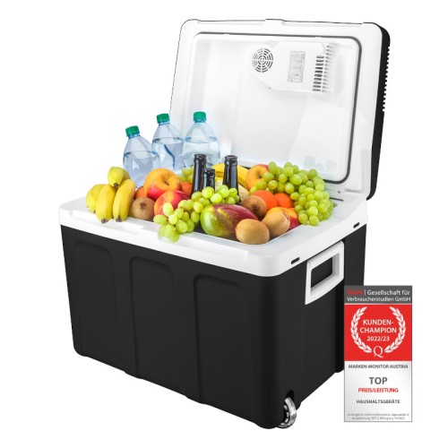 First Austria First Austria FA-5170-2-BA Φορητό ηλεκτρικό ψυγείο θερμαντήρας με ροδάκια Mαύρο AC/DC, μικτά 45L - 199215-0003