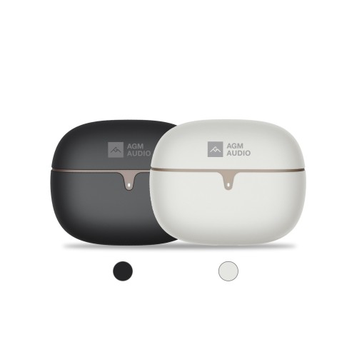 AGM AGM Buds 5 – Ακουστικά Bluetooth 5.4 με 13mm Dual Speakers, ANC/ENC & Touch Control, IPX4, Μπεζ
