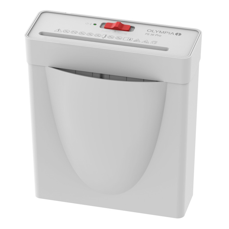 Olympia Olympia PS 36 Pro (2722) – Καταστροφέας Εγγράφων για 6 Φύλλα με Κάδο 8,1L, Λευκός