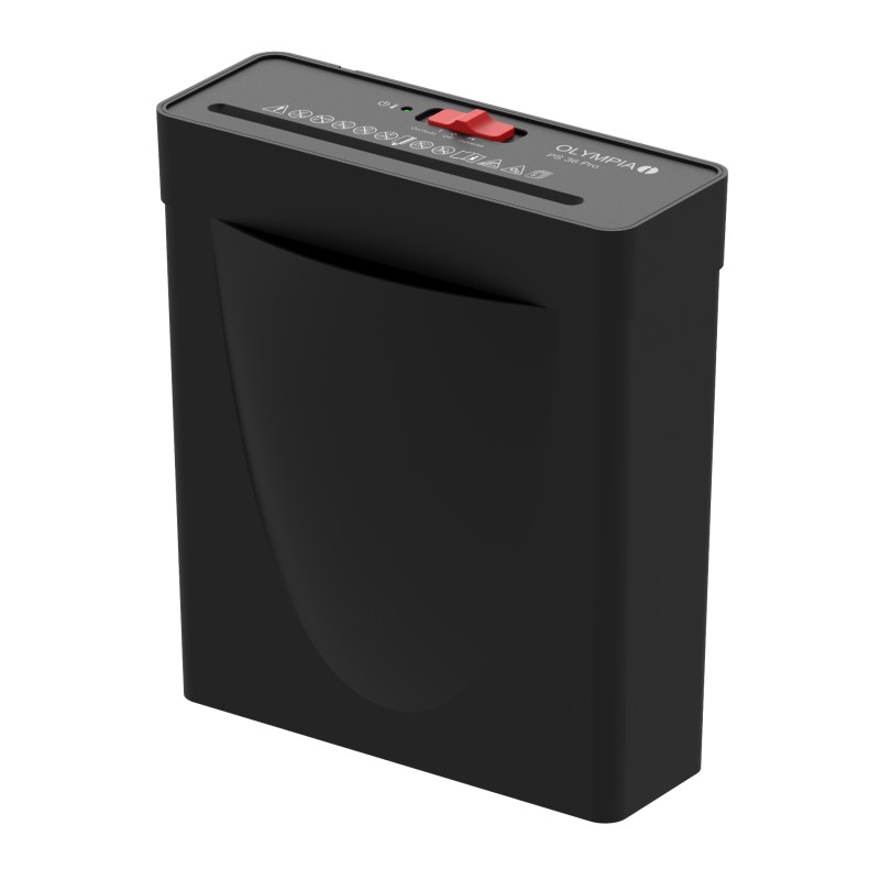 Olympia Olympia PS 36 Pro (2721) – Καταστροφέας Εγγράφων για 6 Φύλλα με Κάδο 8,1L, Μαύρος