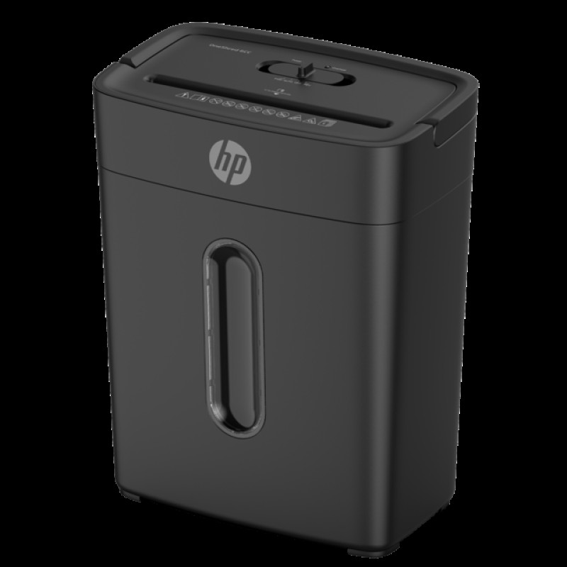 HP HP OneShred 6CC (2800) – Καταστροφέας Εγγράφων P-4 Σταυρωτής Κοπής για 6 Φύλλα με Κάδο 14L (Μαύρος, 230W)