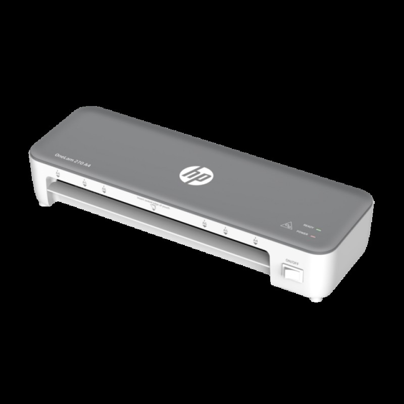 HP HP OneLam 270 A4 (3167) – Πλαστικοποιητής A4 270mm/min για Θερμή Πλαστικοποίηση με Φύλλα 80–125 micron (Γκρι/Λευκός)