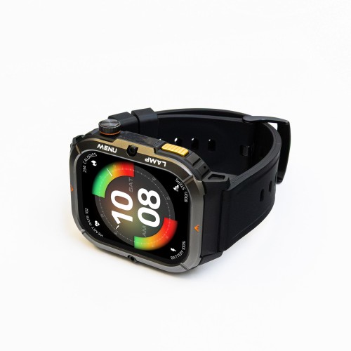 AGM Agm Λουράκι Μαύρο για Legion 3 Smartwatch 22mm