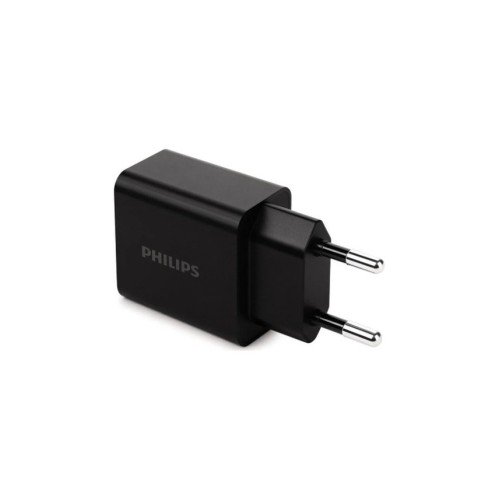 Philips Philips DLP4325AB/GRS – Φορτιστής Τοίχου GaN με USB-C PD 20W & USB-A 18W (Μαύρος)