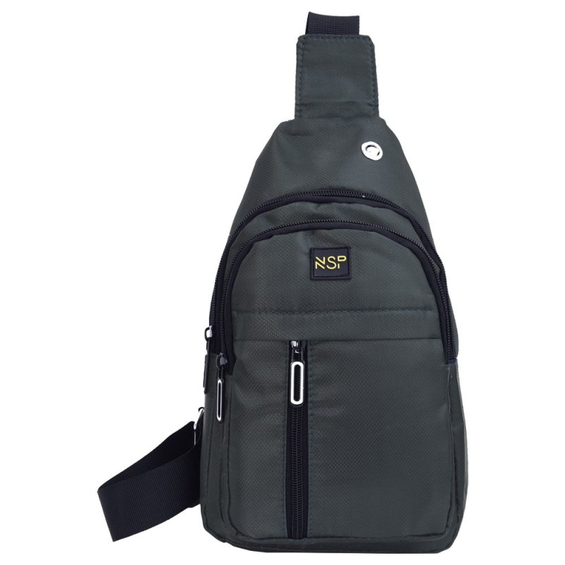 NSP  Nsp N122 Τσαντάκι Ώμου Crossbody Αδιάβροχο 5.7L (Σκούρο Γκρι) (8387807)