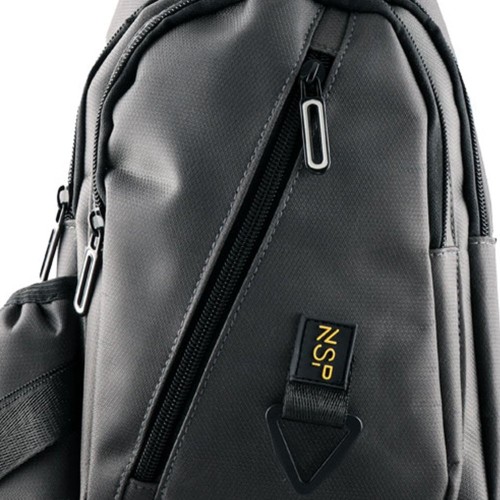 NSP  Nsp N124 Τσαντάκι Ώμου Crossbody Αδιάβροχο 6.9L (Σκούρο Γκρι) (8387869)