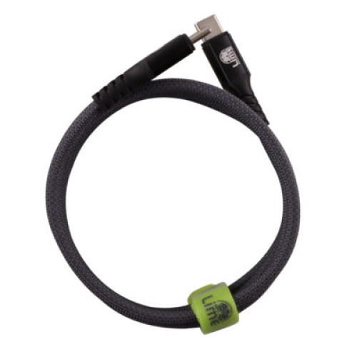 Lime Lime LBMCC02 Ανθεκτικό Μαγνητικό Πλεκτό Καλώδιο USB-C σε USB-C 68W, 1,2m Γκρι (8386633)