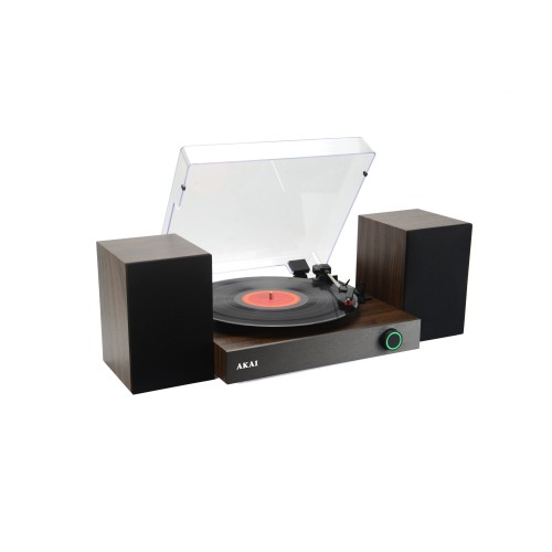 Akai Akai ATT-200SP – Πικάπ με Εξωτερικά Ηχεία 2×10W, Bluetooth 5.4 & 3 Ταχύτητες 33/45/78 RPM
