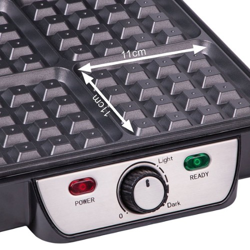 First Austria Βαφλιέρα FA-5305-3 (199199-0017) για 4 Βάφλες 1100W