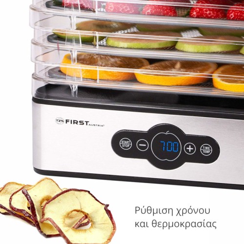 First Austria Ψηφιακός Αποξηραντής Τροφίμων FA-5126-6 (199229-0011)