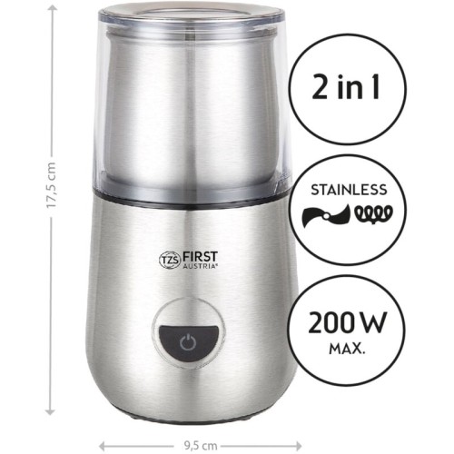 First Austria First Austria FA-5486-1 Συσκευή για αφρόγαλα και μύλος καφέ – μπαχαρικών 200 W - 199196-0069