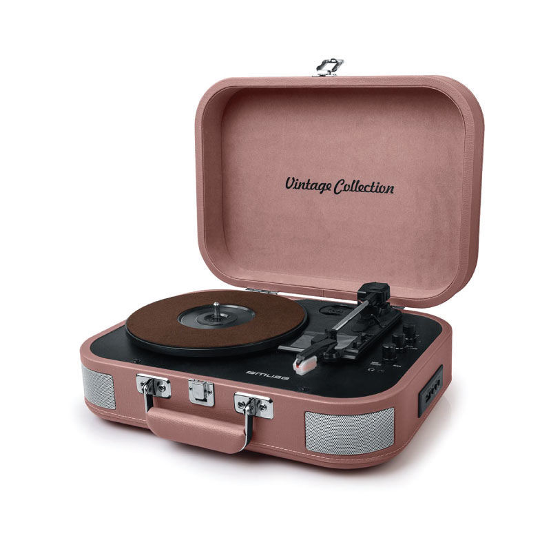 Muse Πικάπ MT-201BTP με Bluetooth και USB Ροζ