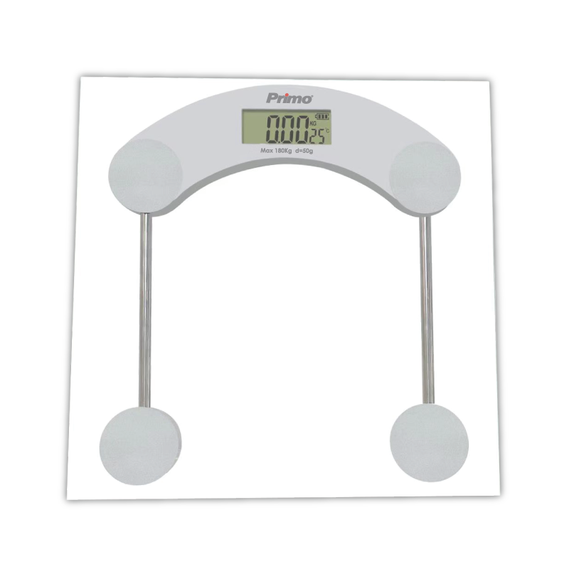 Primo Ζυγαριά Μπάνιου PRBS-40455 Υάλινη Γκρι