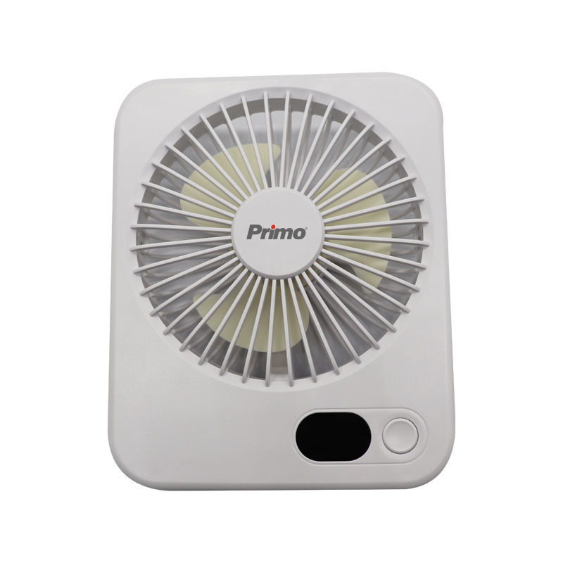 Primo Ανεμιστήρας Mini PRMF-80692 5'' 12.5cm Λευκός Επαναφορτιζόμενος