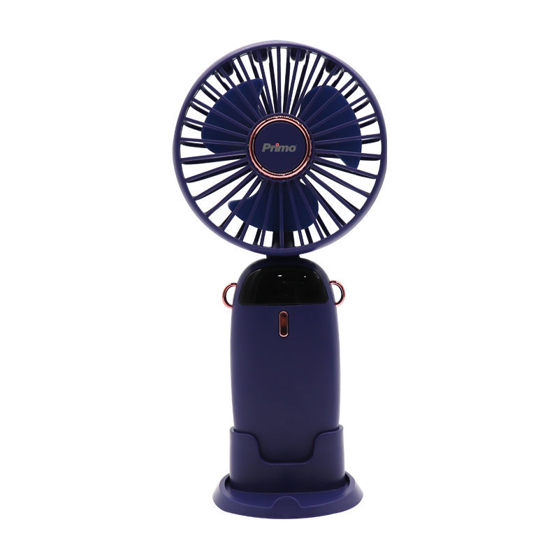 Primo Ανεμιστήρας Mini PRMF-80696 3.5'' 9cm Μπλέ Επαναφορτιζόμενος