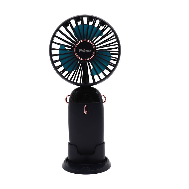 Primo Ανεμιστήρας Mini PRMF-80697 3.5'' 9cm Μαύρος Επαναφορτιζόμενος