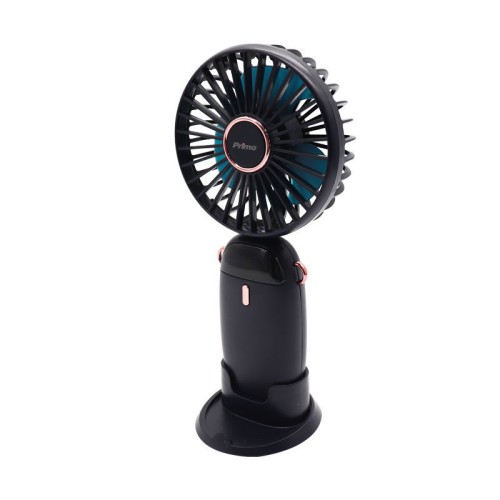 Primo Ανεμιστήρας Mini PRMF-80697 3.5'' 9cm Μαύρος Επαναφορτιζόμενος