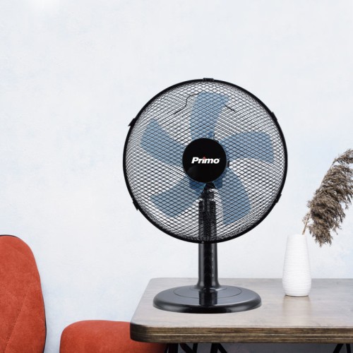 Primo Ανεμιστήρας Επιτραπέζιος PRTF-80508 Primo 12'' 30εκ. Μαύρος