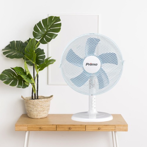 Primo Ανεμιστήρας Επιτραπέζιος PRTF-80509 Primo 12'' 30εκ. Λευκός