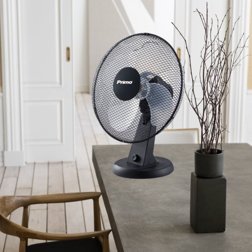 Primo Ανεμιστήρας Επιτραπέζιος PRTF-80593 Primo 16'' 40εκ. Μαύρος