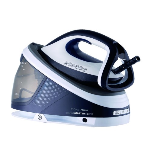 Primo Ατμοσύστημα σιδερώματος PRSS-40506 Primo 3100W Opti-temp Ceramic, 8Bar, 1.5L Λευκό/Μπλε