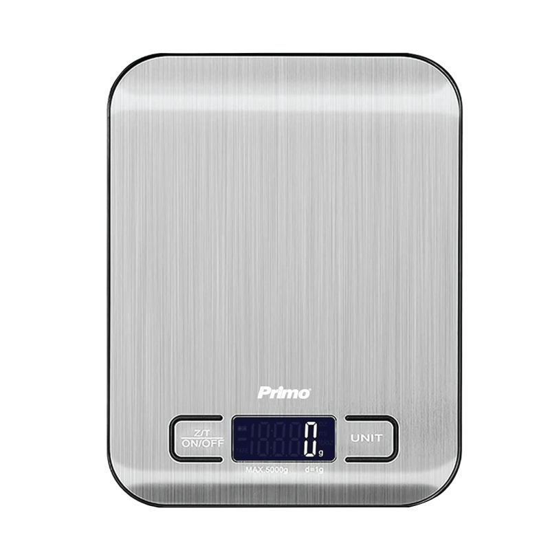 Primo Ζυγαριά Κουζίνας PRKS-40469  Ψηφιακή 5Kg-1g Φωτιζόμενη οθόνη Inox