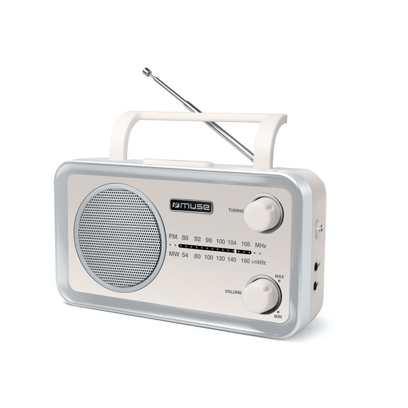 Muse Ραδιόφωνο MF-060 SC MUSE Μπαταρίας-Ρεύματος Αναλογικό Κρεμ