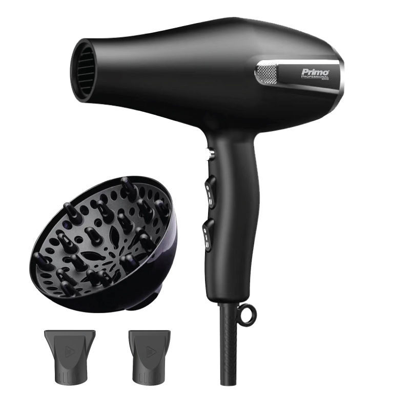 Primo Σεσουάρ PRHD-40477 2200W AC Με λειτουργία ιονισμού και κρύο αέρα Μαύρο