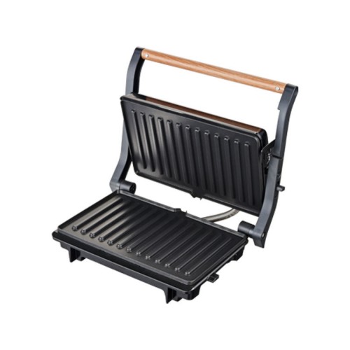 Primo Τοστιέρα Panini PRPT-40492 Primo Αντικολλητικές πλάκες 1000W Wooden-Μαύρη
