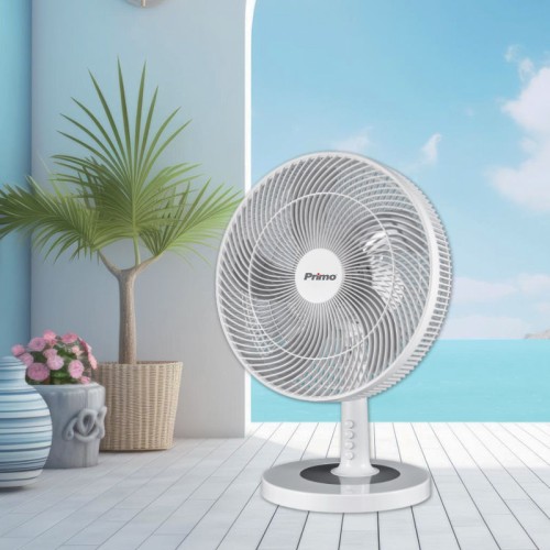 Primo Ανεμιστήρας Επιτραπέζιος PRTF-80708 Primo 16'' 40εκ. Λευκός