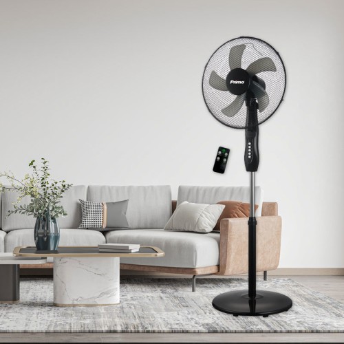 Primo Ανεμιστήρας Ορθοστάτης PRSF-80719 Primo 40εκ. Μαύρο με R/C