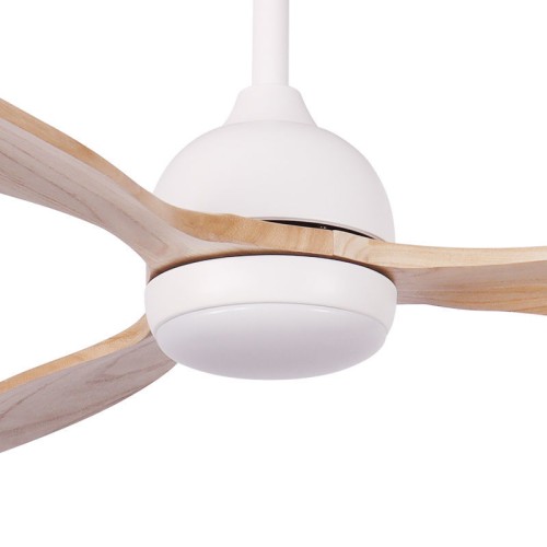 Primo Ανεμιστήρας Οροφής PRCF-80667 PRIMO 52'' 132εκ. DC Με Τηλεχειριστήριο 1 Φως LED Λευκός με 3 ξύλινα φτερά