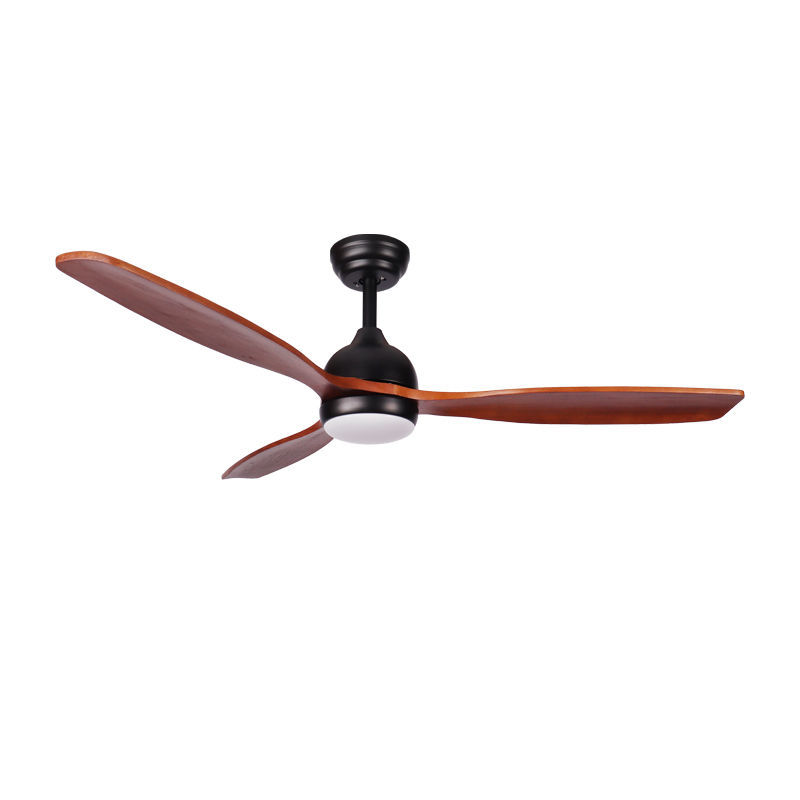 Primo Ανεμιστήρας Οροφής PRCF-80668 PRIMO 52'' 132εκ. DC Με Τηλεχειριστήριο 1 Φως LED Μαύρος με 3 καφέ φτερά