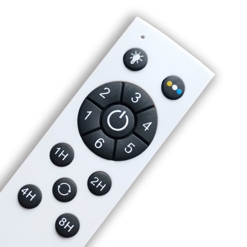 Primo Ανεμιστήρας Οροφής PRCF-80668 PRIMO 52'' 132εκ. DC Με Τηλεχειριστήριο 1 Φως LED Μαύρος με 3 καφέ φτερά