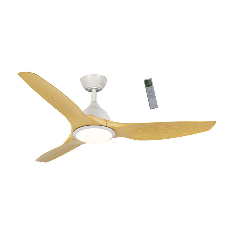 Primo Ανεμιστήρας Οροφής PRCF-80726 Primo 52'' 132εκ. Με Τηλεχειριστήριο 1Φως LED 3Φτερά Λευκός-Ξύλο